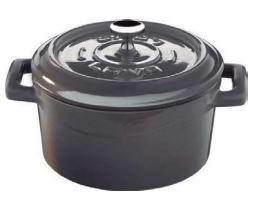 CAÇAROLA Ø28CM 6.7L FERRO PRETO MATE